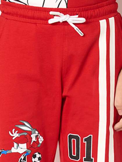 Jack & Jones Junior Boys Looney Tunes  Printed Cotton Shorts