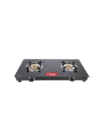 Khaitan 2 Burner Glass Gas Stove