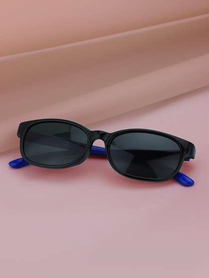 Carlton London Boy Black
                    & Blue Toned with Polarised Lens Rectangle
                    Sunglass