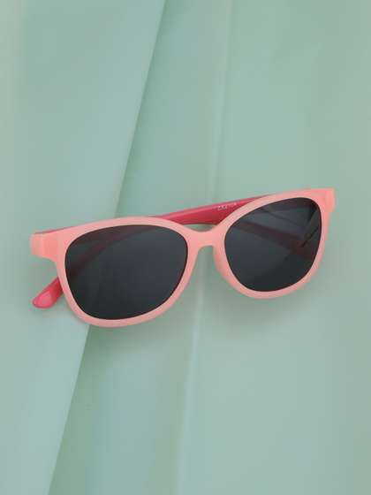 Carlton London Girl Pink
                    Toned with Polarised Lens Rectangle Sunglass
