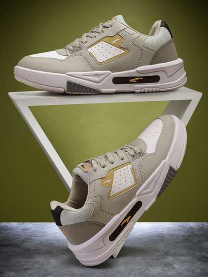 ASIAN Men Round
                          Toe Memory Foam Sneakers