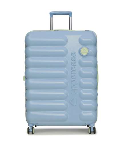 uppercase Blue Astro Hard Sided Large Trolley Suitcase