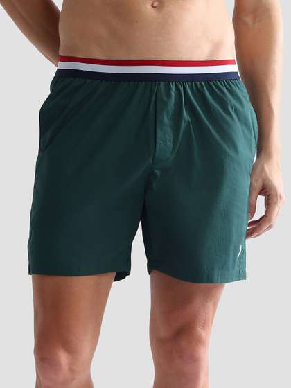 U.S. Polo Assn.Mid
                        Rise Pure Cotton Boxers IYBE-D07-PL