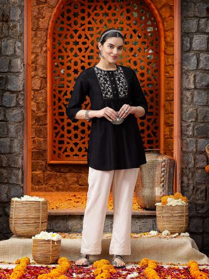 Nayam By Lakshita Embroidered Cotton Tunic