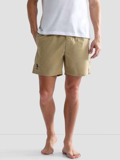 U.S. Polo Assn. Men
                        Mid Rise Solid Lounge Shorts