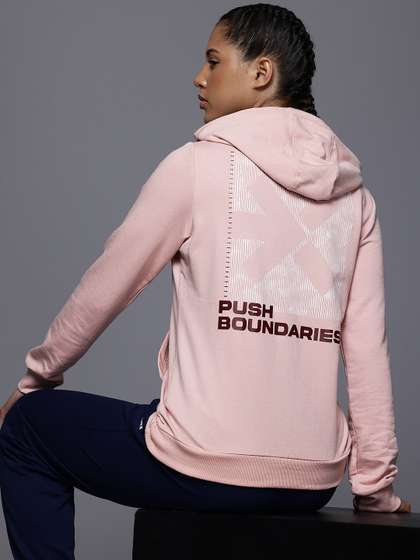 HRX by Hrithik
                        Roshan Typography Print Hooded Sweatshirt