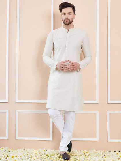 See Designs Mandarin Collar Cotton Kurta