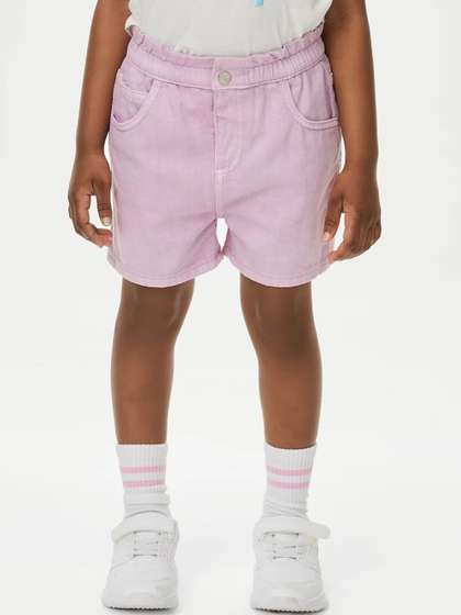 Marks & Spencer
                      Girls High-Rise Cotton Denim Shorts