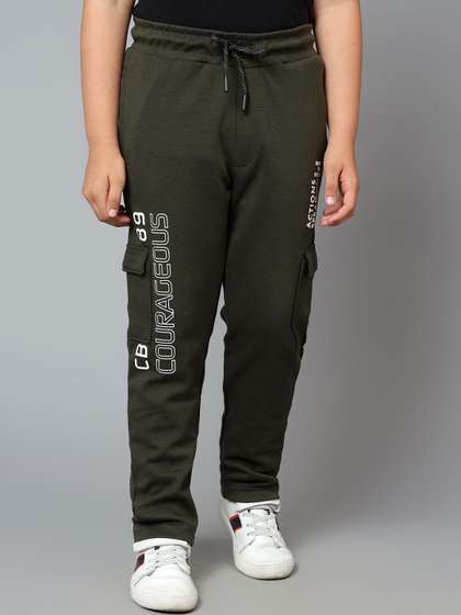 Cantabil Boys Typography
                    Printed Mid-Rise Track Pant