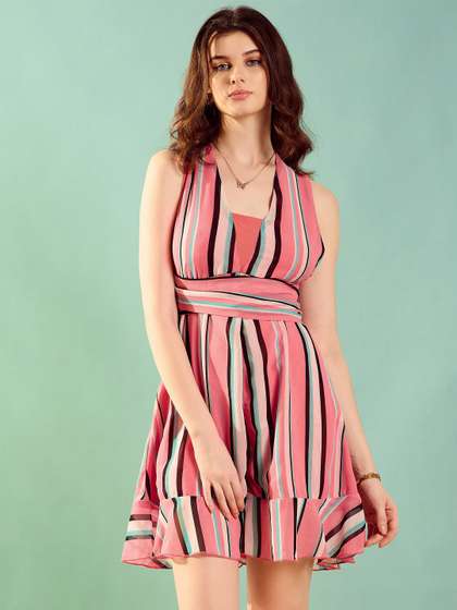 STYLECAST X
                        KASSUALLY Striped Sleeveless Playsuit