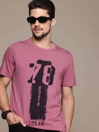 Roadster Men Graphic Printed Regular Fit T-shirt