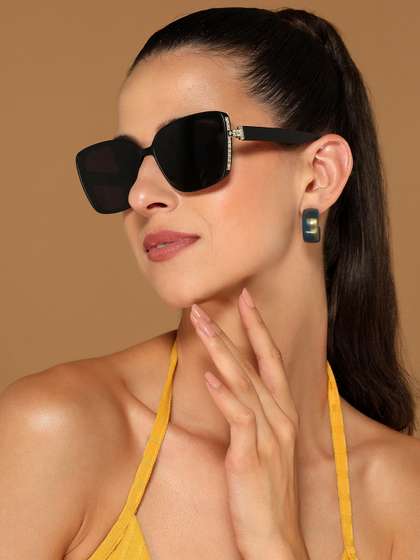 Voyage Unisex Cateye
                        Sunglasses with UV Protected Lens-A70084MG4926