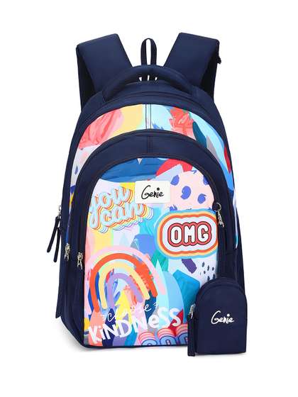 Genie Girls Graphic
                    Printed Backpack