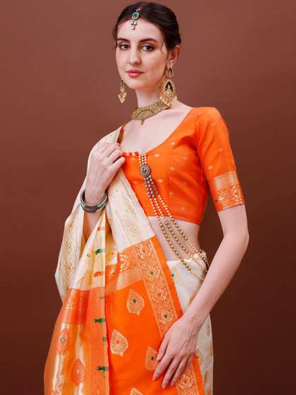 KALINI Banarasi Silk Blend Saree