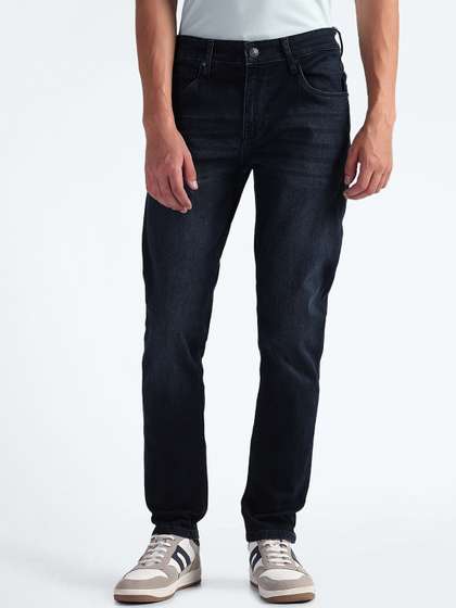 Flying Machine Men
                        Clean Look Dark Shade Mid-Rise Tapered Fit
                        Stretchable Cotton Jeans