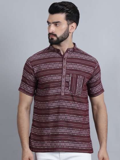 Aarsha Geometric Printed Cotton Kurta