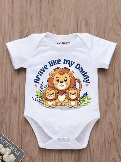 KNITROOT Infants Printed
                    Bodysuit