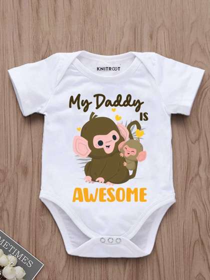 KNITROOT Infants Unisex
                    Graphic Printed Envelope Neck Short Sleeves Casual
                    Bodysuit