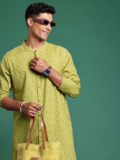 Sangria Embroidered Kurta