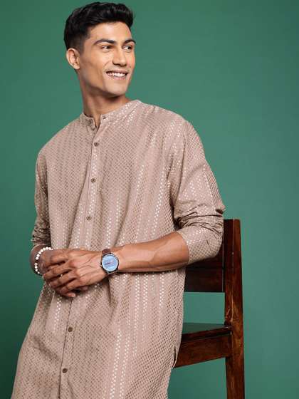 Sangria Men Embroidered Kurta