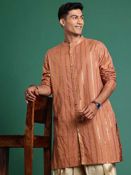 Sangria Striped Kurta