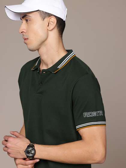 Roadster The Life Co. Polo Collar Pure Cotton T-shirt