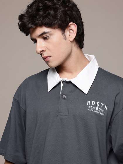 Roadster The Lifestyle Co. Polo Collar Pure Cotton T-shirt