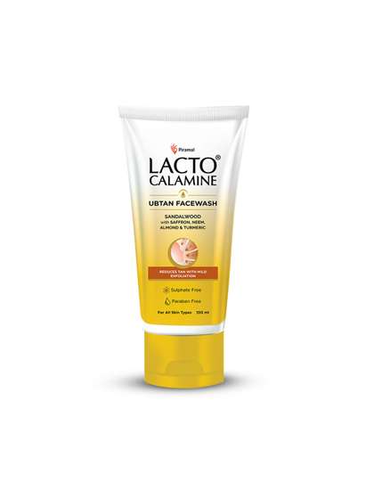 Lacto Calamine Ubtan Face Wash with Sandalwood & Saffron - 100 ml