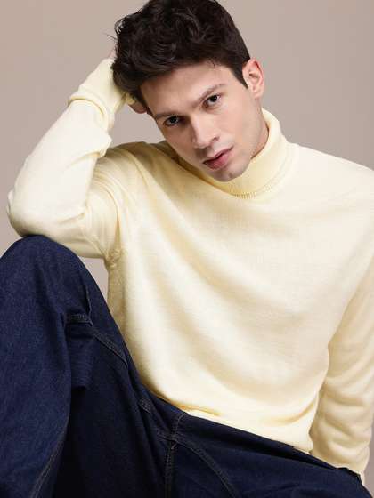 WROGN Turtle Neck
                          Comfort Fit Pullover