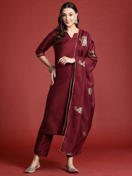 Anouk Tyohaar Gotta Patti Kurta with Trousers & Dupatta