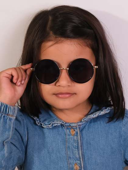DukieKooky Unisex Kids
                      Round Sunglasses with UV Protected Lens DKSG478A