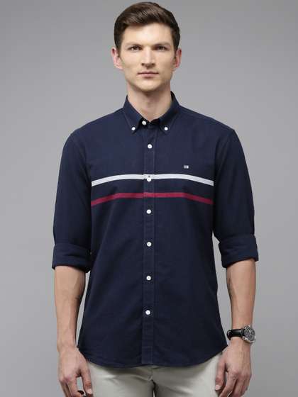 Arrow Manhattan
                          Slim Fit Striped Pure Cotton Casual Shirt