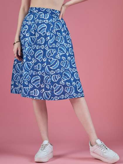 DressBerry Printed Knee Length Skirts