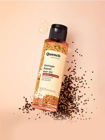 Quench Damage Repair
                    Quinoa & Ceramides to Nourish & Strengthen
                    Brittle Hair Oil- 100 ml