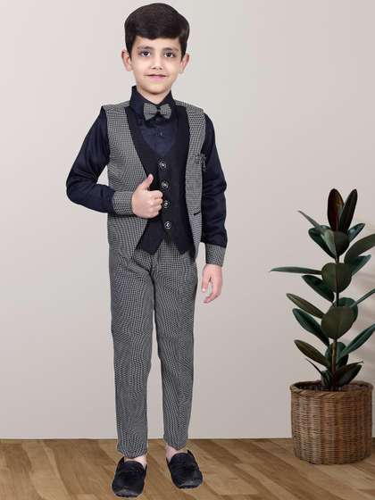 BAESD Checked 3-Pcs
                    Party Suit