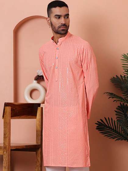 Jompers Men Embroidered Kurta