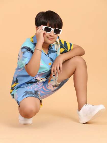 Ninos Dreams Boys
                    Printed Shirt with Shorts