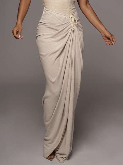 Bee Boe A-Line Maxi Slit Skirts