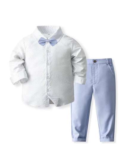 StyleCast x Revolte Boys
                    Printed Shirt with Trousers