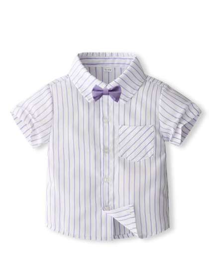 StyleCast x Revolte Boys
                    Opaque Striped Party Shirt