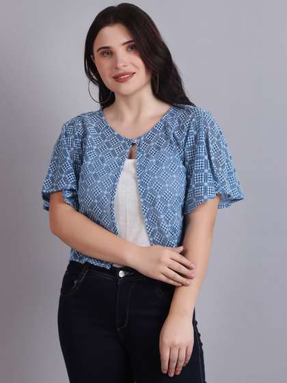 Dressitude Women
                        Crop Button Shrug