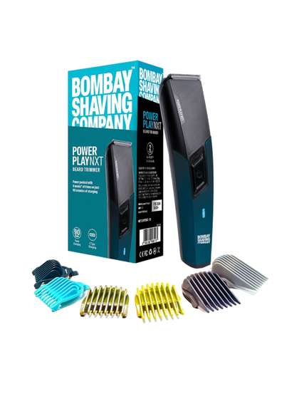 Bombay Shaving Company
                    Power Play NXT Beard Trimmer with 90min Runtime
                    & 6 Lengths - Blue