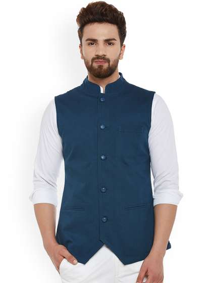 Hypernation Pure Cotton Nehru Jacket