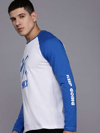 HRX by Hrithik Roshan Brand Logo Print Pure Cotton T-shirt