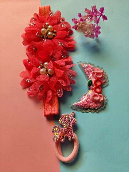 Proplady Girls Set of 3
                    Embellished Hair Accessory Set
