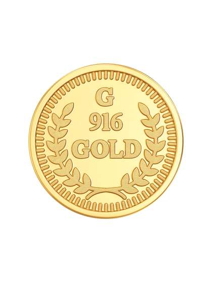 Joyalukkas Leaf Design
                      22KT Gold Coin-1gm