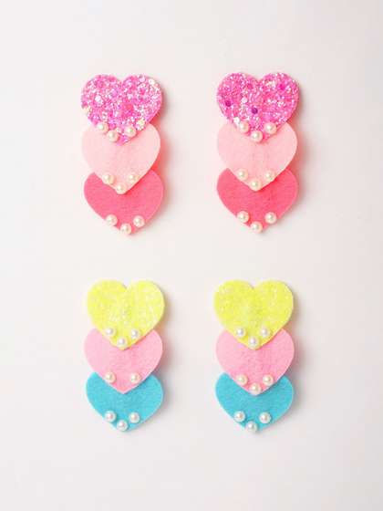 RIBBON CANDY Girls Set
                    of 4 Alligator Hair Clip
