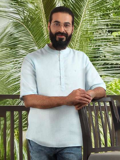 FILORI Cotton Half Sleeves Kurta