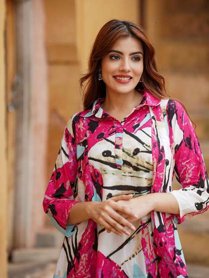 KALINI Tunic With Palazzos Co-Ords