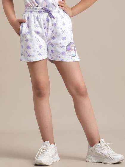 Kids Ville Girls Frozen
                    Printed Shorts